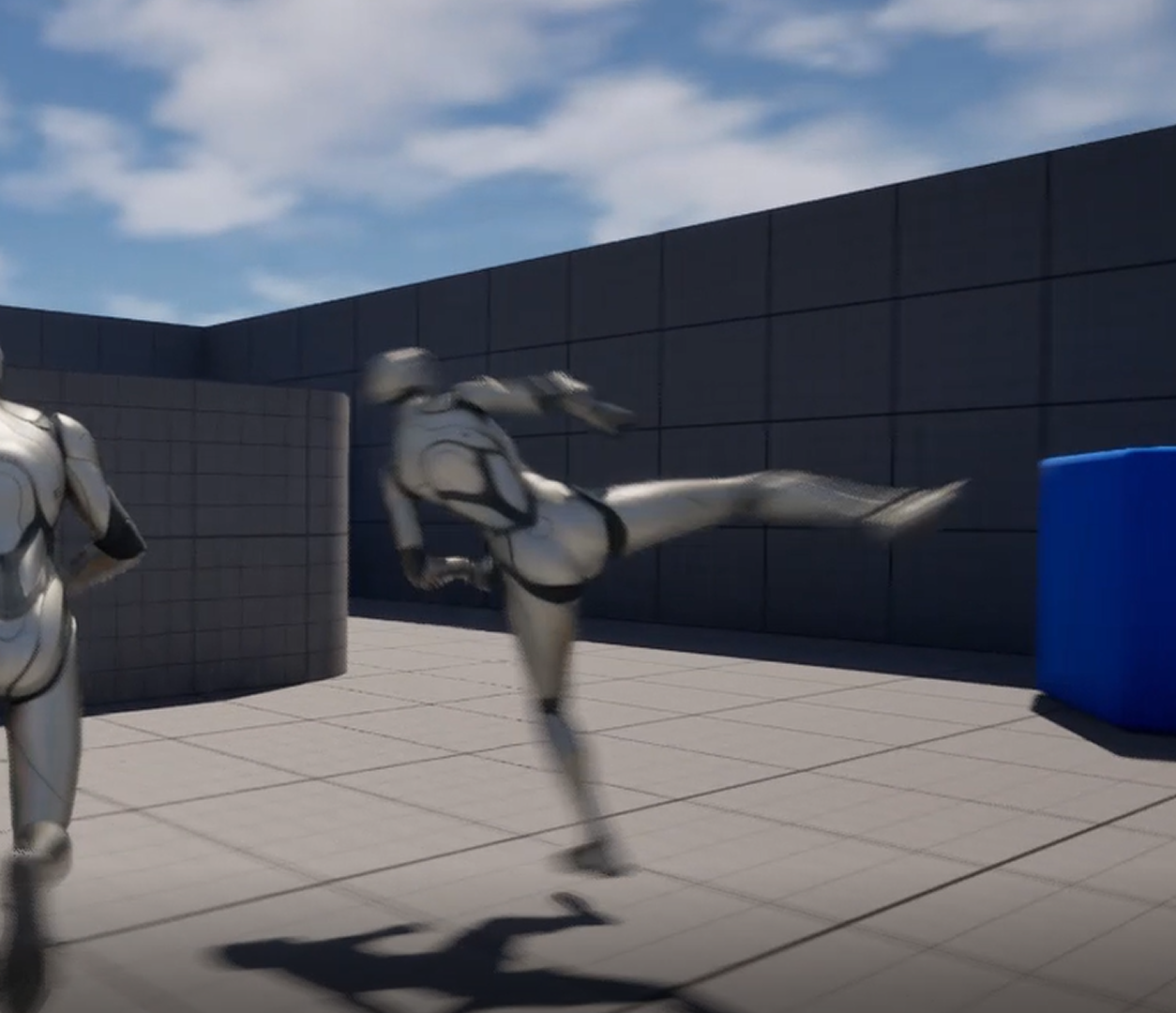 From Project 1, I was able to create a sensing system that causes the enemy to follow and attack the player if they are in their Field of Vision. However, I ran into an issue of not having the relevant animation montages.<br>
      <br>
      Using the montages from RamsterZ Free Anims, I was able to get the enemy look like it is actually attacking the player instead of just T-posing
      <a href='https://youtu.be/xlX1qDtW5_M' target='_blank'><p>Animations Demo Video</p></a>